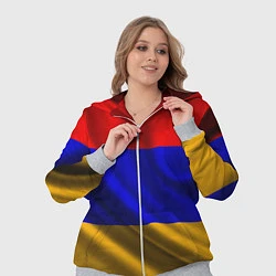 Женский 3D-костюм Флаг Армения, цвет: 3D-меланж — фото 2