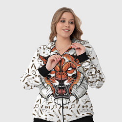 Женский 3D-костюм Тигр-барбер, цвет: 3D-черный — фото 2