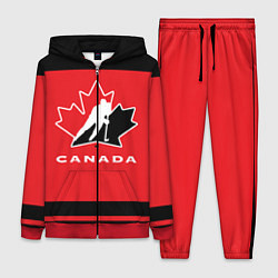 Женский 3D-костюм Canada Team, цвет: 3D-красный