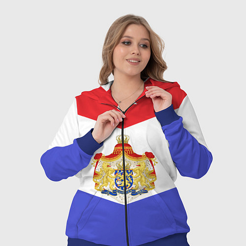 Женский костюм Флаг и герб Голландии / 3D-Синий – фото 3