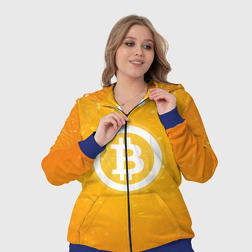 Женский костюм Bitcoin Orange / 3D-Синий – фото 3