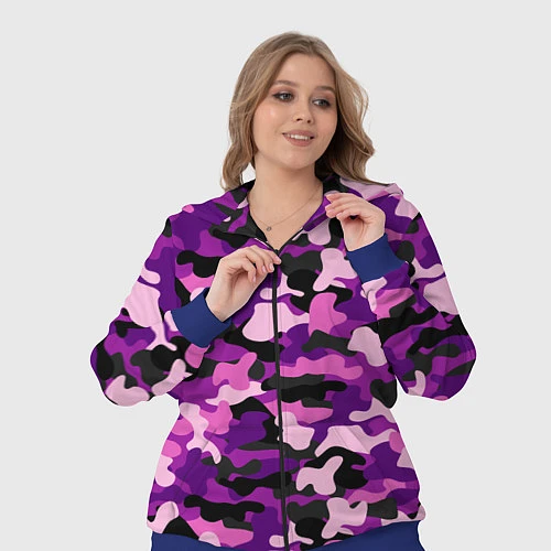 Женский костюм Камуфляж: фиолетовый/розовый / 3D-Синий – фото 3