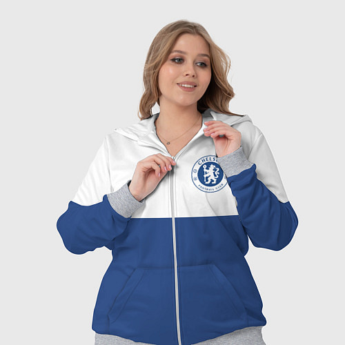 Женский костюм Chelsea FC: Light Blue / 3D-Меланж – фото 3