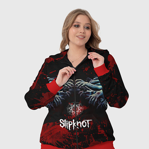 Женский костюм Slipknot руки зомби / 3D-Красный – фото 3