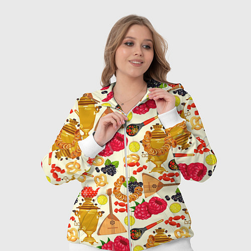 Женский костюм Народная кухня / 3D-Белый – фото 3