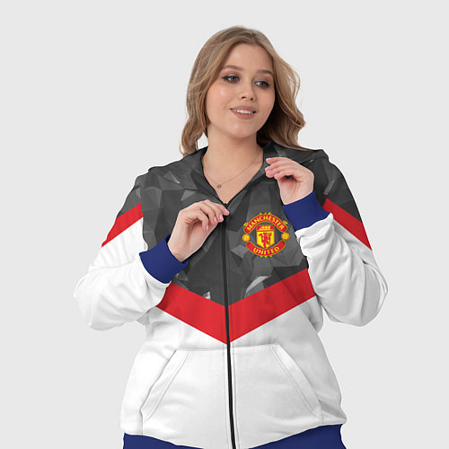 Женский костюм Man United FC: Grey Polygons / 3D-Синий – фото 3