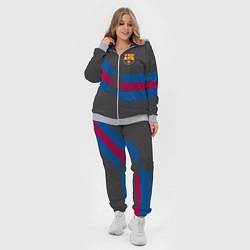 Женский 3D-костюм Barcelona FC: Dark style, цвет: 3D-меланж — фото 2