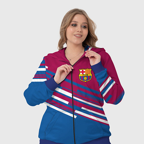 Женский костюм Barcelona FC: Sport Line 2018 / 3D-Синий – фото 3