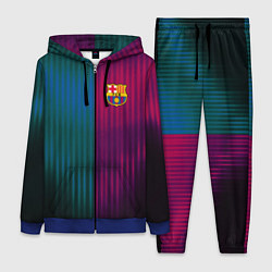 Женский 3D-костюм Barcelona FC: Abstract 2018, цвет: 3D-синий