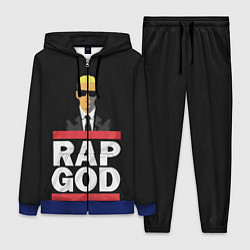 Женский 3D-костюм Rap God Eminem, цвет: 3D-синий