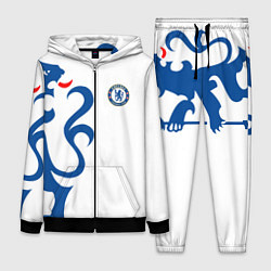 Женский 3D-костюм FC Chelsea: White Lion, цвет: 3D-черный