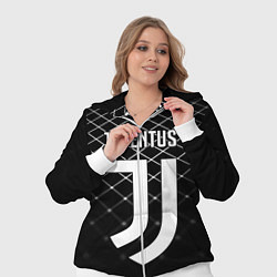 Женский 3D-костюм FC Juventus: Black Lines, цвет: 3D-белый — фото 2