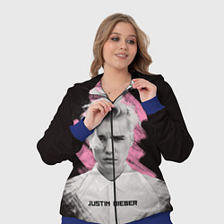Женский 3D-костюм Justin Bieber: Pink Splash, цвет: 3D-синий — фото 2