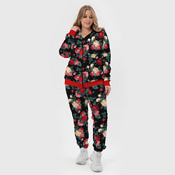 Женский 3D-костюм Кустовые розы, цвет: 3D-красный — фото 2
