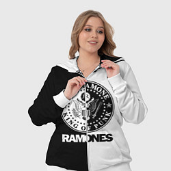 Женский 3D-костюм Ramones B&W, цвет: 3D-белый — фото 2