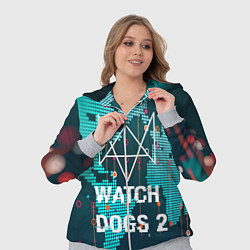 Женский 3D-костюм Watch Dogs 2: Network Hack, цвет: 3D-меланж — фото 2