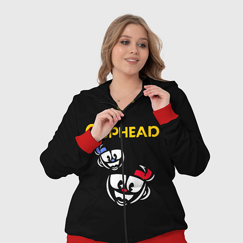 Женский костюм Cuphead: Mugman Faces / 3D-Красный – фото 3