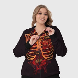 Женский 3D-костюм Человеческий скелет, цвет: 3D-черный — фото 2