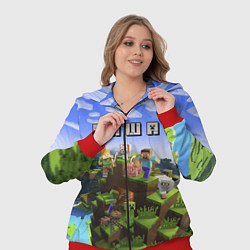 Женский 3D-костюм Майнкрафт: Саша, цвет: 3D-красный — фото 2