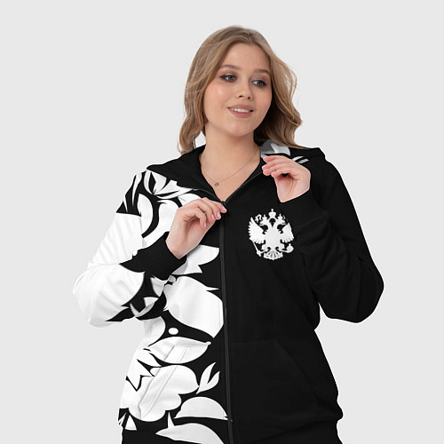 Женский костюм Russia: B&W Floral / 3D-Черный – фото 3