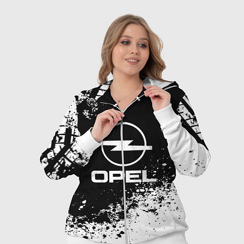 Женский костюм Opel: Black Spray / 3D-Белый – фото 3