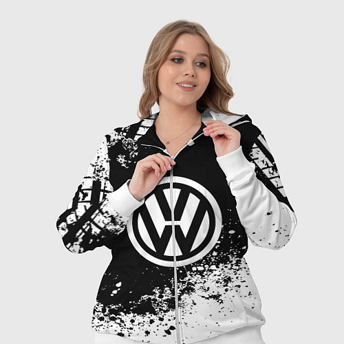 Женский костюм Volkswagen: Black Spray / 3D-Белый – фото 3