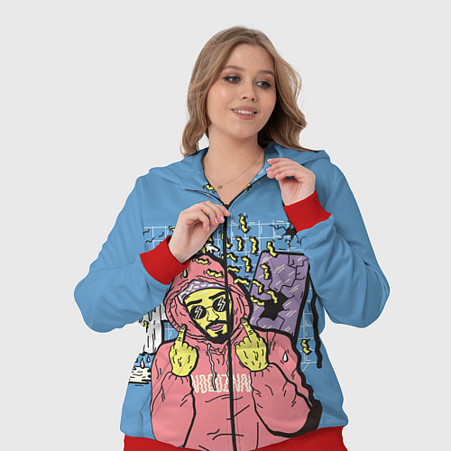 Женский костюм Mnogoznaal / 3D-Красный – фото 3