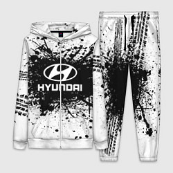 Женский 3D-костюм Hyundai: Black Spray, цвет: 3D-белый
