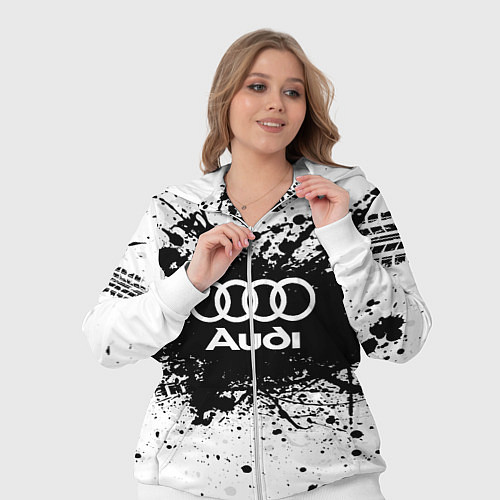 Женский костюм Audi: Black Spray / 3D-Белый – фото 3