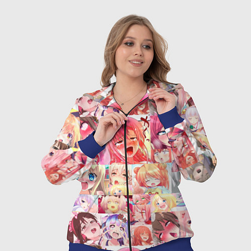 Женский костюм Ahegao / 3D-Синий – фото 3