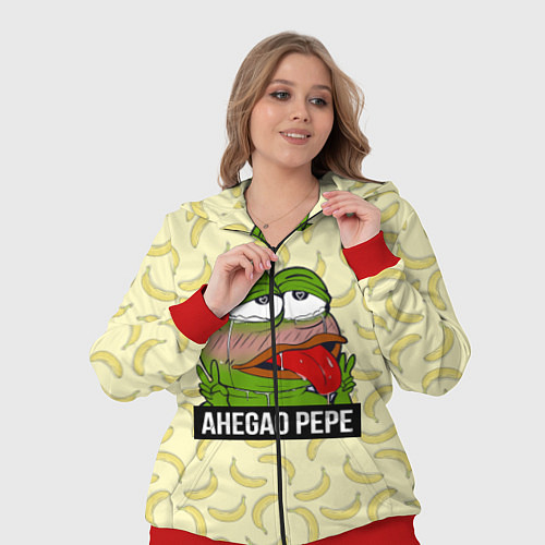 Женский костюм Ahegao Pepe / 3D-Красный – фото 3