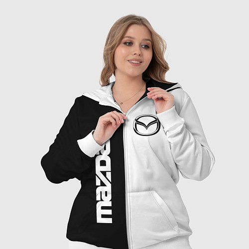 Женский костюм Mazda B&W / 3D-Белый – фото 3