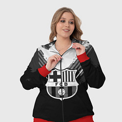 Женский 3D-костюм FC Barcelona: Black Style, цвет: 3D-красный — фото 2