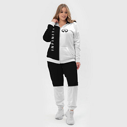 Женский 3D-костюм Infiniti: Black & White, цвет: 3D-белый — фото 2