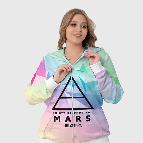 Женский костюм 30 Seconds to Mars / 3D-Белый – фото 3