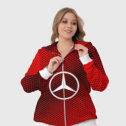 Женский 3D-костюм Mercedes: Red Carbon, цвет: 3D-белый — фото 2