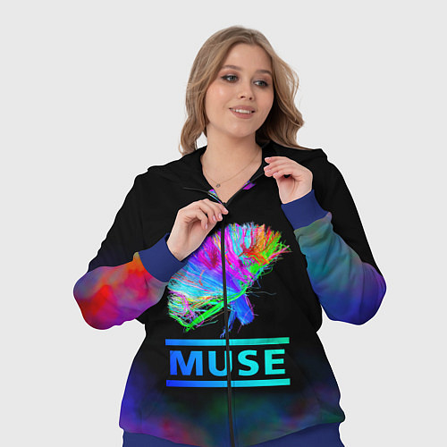 Женский костюм Muse: Neon Flower / 3D-Синий – фото 3