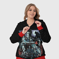 Женский 3D-костюм Uncharted 4, цвет: 3D-красный — фото 2