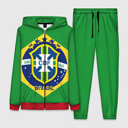 Женский 3D-костюм CBF Brazil, цвет: 3D-красный