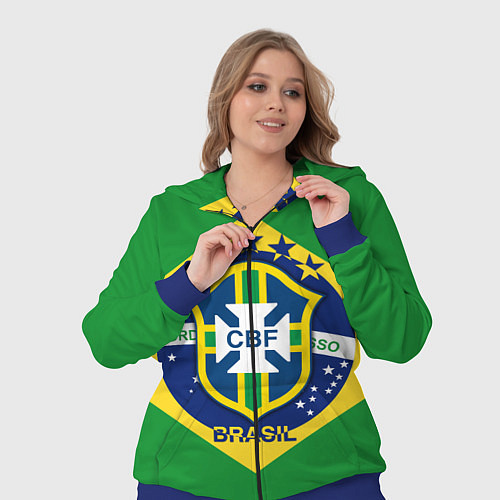 Женский костюм CBF Brazil / 3D-Синий – фото 3