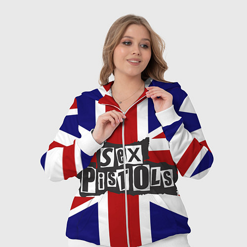 Женский костюм Sex Pistols UK / 3D-Белый – фото 3
