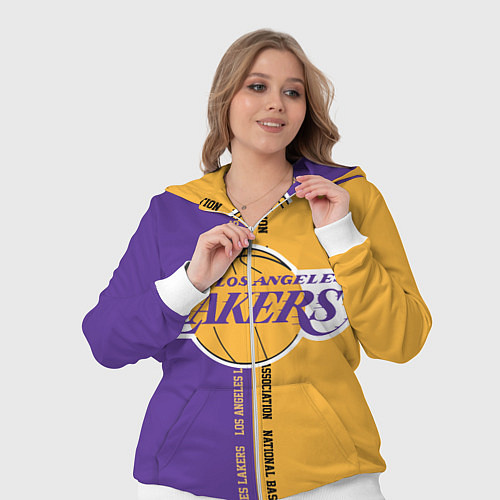 Женский костюм NBA: LA Lakers / 3D-Белый – фото 3
