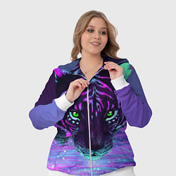 Женский 3D-костюм Неоновый тигр, цвет: 3D-белый — фото 2