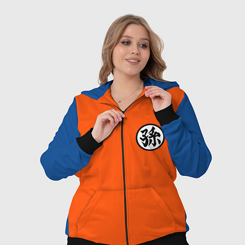 Женский костюм DBZ: Goku Kanji Emblem / 3D-Черный – фото 3