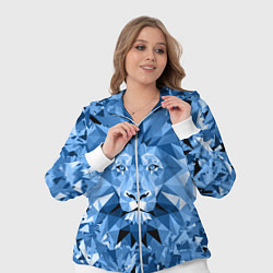 Женский 3D-костюм Сине-бело-голубой лев, цвет: 3D-белый — фото 2