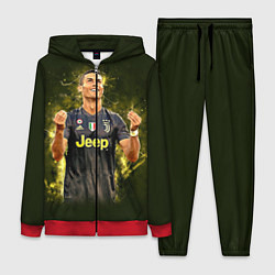Женский 3D-костюм Ronaldo: Juve Sport, цвет: 3D-красный