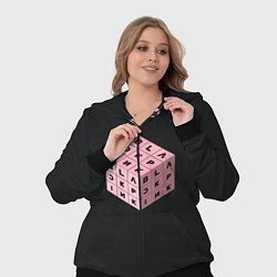 Женский 3D-костюм Black Pink Cube, цвет: 3D-черный — фото 2