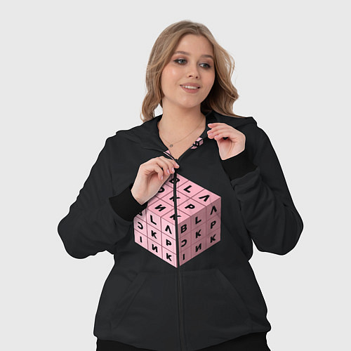 Женский костюм Black Pink Cube / 3D-Черный – фото 3