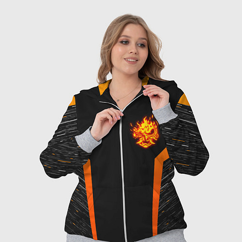 Женский костюм Cyberpunk 2077: Samurai Style / 3D-Меланж – фото 3