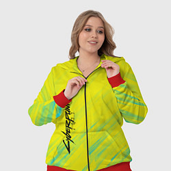 Женский 3D-костюм Cyberpunk 2077: Yellow, цвет: 3D-красный — фото 2